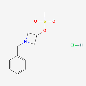 1-benzylazetidin-3-yl methanesulfonate hydrochloride structure, CAS 292163-60-1
