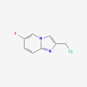 IMidazo[1,2-a]pyridine, 2-(chloroMethyl)-6-fluoro- structure, CAS 872363-18-3