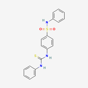 N-PHENYL-4-[[(PHENYLAMINO)THIOXOMETHYL]AMINO]-BENZENESULFONAMIDE structure, CAS 245342-14-7