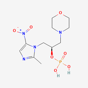 Dextrorotation nimorazole phosphate ester structure, CAS 1124347-33-6
