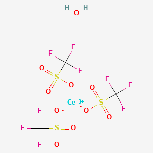 CERIUM(IV) TRIFLUOROMETHANESULFONATE HY& structure, CAS 698999-65-4