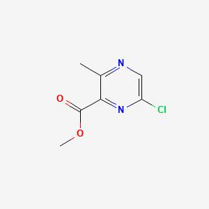Methyl 6-chloro-3-Methylpyrazine-2-carboxylate structure, CAS 1166831-45-3