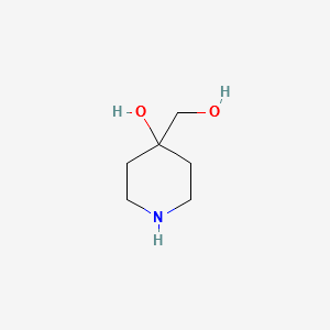 4-HYDROXY-4-(HYDROXYMETHYL)-PIPERIDINE HYDROCHLORIDE structure, CAS 89584-31-6