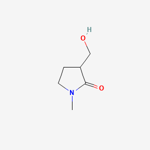 2-Pyrrolidinone,3-(hydroxymethyl)-1-methyl-(9CI) structure, CAS 577780-05-3