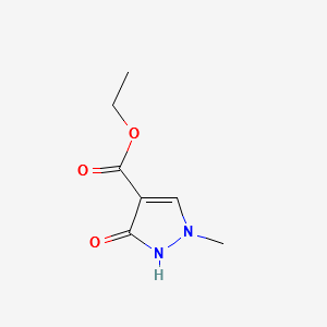 2,3-dihydro-1-Methyl-3-oxo-1H-Pyrazole-4-carboxylic acid ethyl ester structure, CAS 103626-03-5
