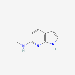 N-Methyl-1H-pyrrolo[2,3-b]pyridin-6-amine structure, CAS 1018441-16-1