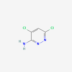 4,6-dichloropyridazin-3-amine structure, CAS 1161847-28-4