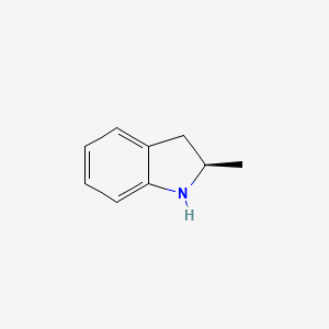 (2R)-2α-Methylindoline structure, CAS 22160-13-0