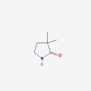 3,3-Dimethyl-2-pyrrolidinone structure, CAS 4831-43-0