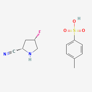 (2S,4S)-4-fluoropyrrolidine-2-carbonitrile 4-methylbenzenesulfonate structure, CAS 483366-11-6