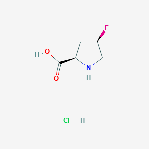 (2R,4R)-4-fluoropyrrolidine-2-carboxylic acid hydrochloride structure, CAS 1523541-82-3