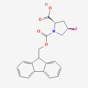 FMOC-TRANS-4-FLUORO-PRO-OH structure, CAS 203866-20-0