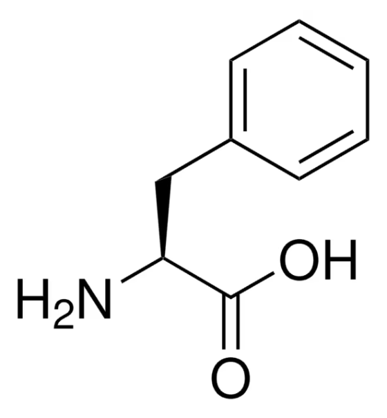 L-PHENYLALANINE structure, CAS 3617-44-5