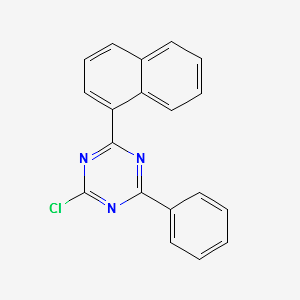 2-Chloro-4-(1-naphthalenyl)-6-phenyl-1,3,5-triazine structure, CAS 1472062-95-5