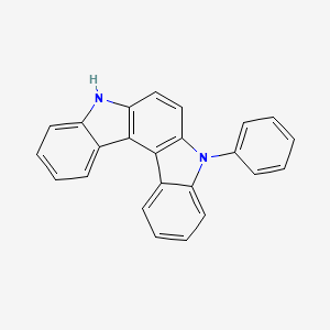 5-phenyl-5,8-dihydroindolo[2,3-c]carbazole structure, CAS 1637752-63-6