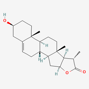 (20S)-3β,16β-Dihydroxypregn-5-ene-20-carboxylic acid γ-lactone structure, CAS 33282-87-0