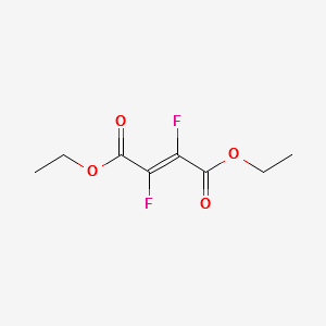 diethyl 2,3-difluorofumarate structure, CAS 7589-41-5