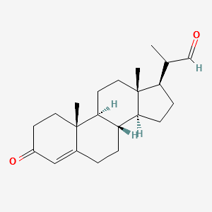 3-Oxopregn-4-ene-20-carbaldehyde structure, CAS 24254-01-1