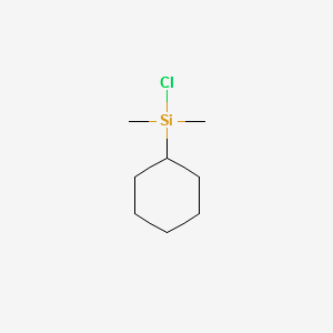 CHLOROCYCLOHEXYLDIMETHYLSILANE structure, CAS 71864-47-6