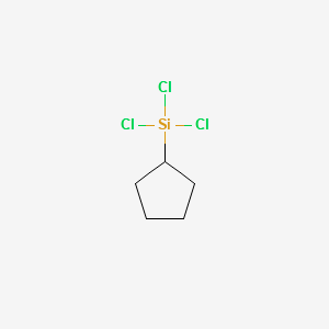 CYCLOPENTYLTRICHLOROSILANE structure, CAS 14579-03-4