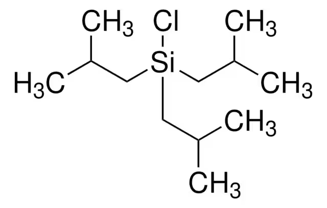 TRIISOBUTYLCHLOROSILANE structure, CAS 13154-25-1