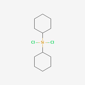 DICYCLOHEXYLDICHLOROSILANE structure, CAS 18035-74-0