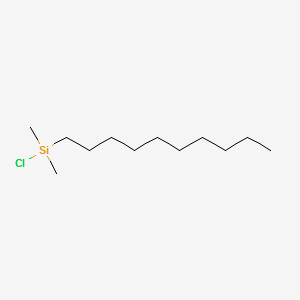 N-DECYLDIMETHYLCHLOROSILANE structure, CAS 38051-57-9