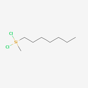 N-HEPTYLMETHYLDICHLOROSILANE structure, CAS 18395-93-2