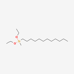 DODECYLMETHYLDIETHOXYSILANE structure, CAS 60317-40-0