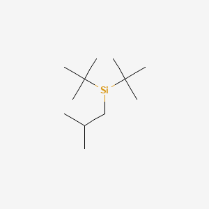 DI-t-BUTYLISOBUTYLSILANE structure, CAS 1314639-85-4