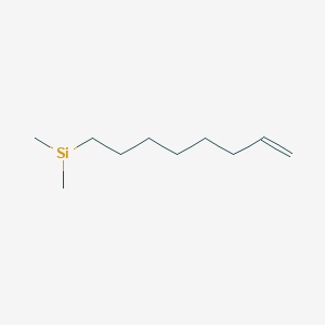 7-OCTENYLDIMETHYLSILANE structure, CAS 52770-61-3