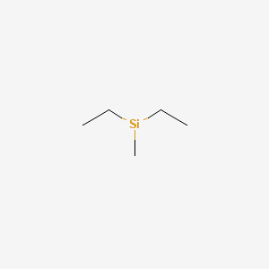 DIETHYLMETHYLSILANE structure, CAS 760-32-7
