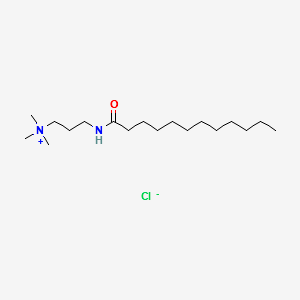 trimethyl-3-[(1-oxododecyl)amino]propylammonium chloride structure, CAS 22981-54-0