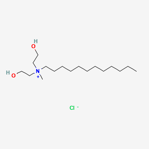 dodecylbis(2-hydroxyethyl)methylammonium chloride structure, CAS 22340-01-8