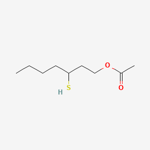 3-MERCAPTOHEPTYL ACETATE structure, CAS 548774-80-7