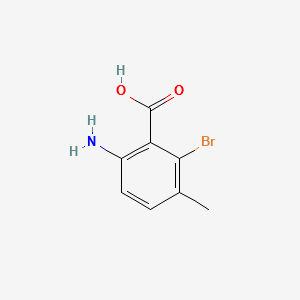 2-AMINO-6-BROMO-5-METHYLBENZOIC ACID structure, CAS 147149-85-7