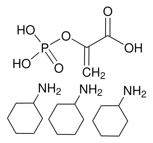 PHOSPHOENOLPYRUVIC ACID TRIS(CYCLOHEXYLAMMONIUM) SALT structure, CAS 35556-70-8