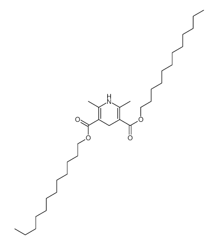 didodecyl 1,4-dihydro-2,6-dimethylpyridine-3,5-dicarboxylate structure, CAS 36265-41-5