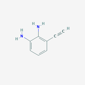 1,2-Benzenediamine, 3-ethynyl- (9CI) structure, CAS 61921-13-9