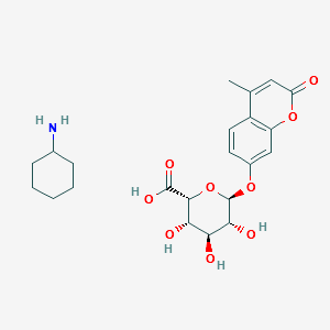 (4-Methylumbelliferyl)-α-L-iduronide cyclohexylammonium salt structure, CAS 66895-33-8
