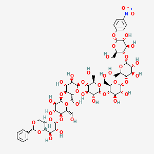 4-Nitrophenyl 4,6-benzylidene-a-D-maltoheptaoside structure, CAS 109055-07-4