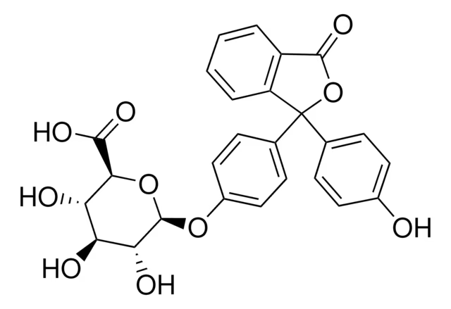 PHENOLPHTHALEIN GLUCURONIC ACID structure, CAS 15265-26-6