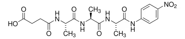 SUC-ALA-ALA-ALA-PNA structure, CAS 52299-14-6