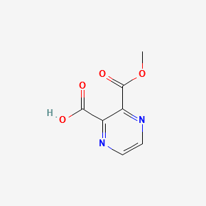 2,3-Pyrazinedicarboxylic acid, monomethyl ester structure, CAS 73763-86-7