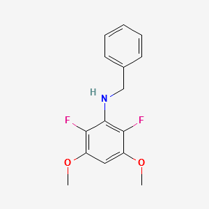 N-Benzyl-2,6-difluoro-3,5-dimethoxyaniline structure, CAS 651734-53-1