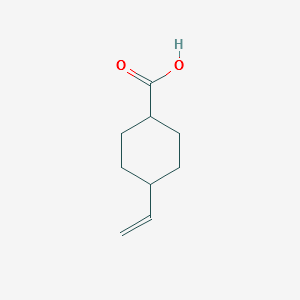 Cyclohexanecarboxylic acid, 4-ethenyl-, trans- (9CI) structure, CAS 189044-30-2