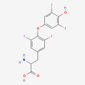 DL-THYROXINE structure, CAS 300-30-1