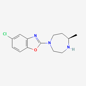 (R)-5-chloro-2-(5-Methyl-1,4-diazepan-1-yl)benzo[d]oxazole structure, CAS 1266975-27-2