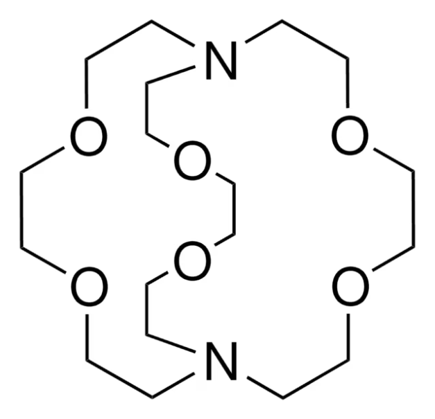 5,6,14,15-DIBENZO-4,7,13,16,21,24-HEXAOXA-1,10-DIAZABICYCLO[8.8.8]HEXACOSANE structure, CAS 40471-97-4