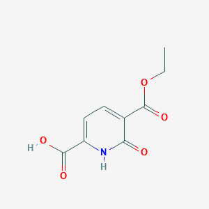 5-(ethoxycarbonyl)-6-oxo-1,6-dihydropyridine-2-carboxylic acid structure, CAS 87762-31-0